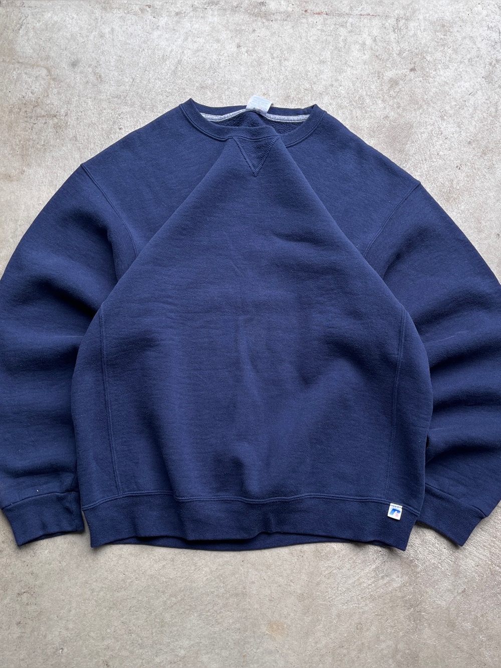 Russell Athletic Blue Blank Pullover Sweatshirt